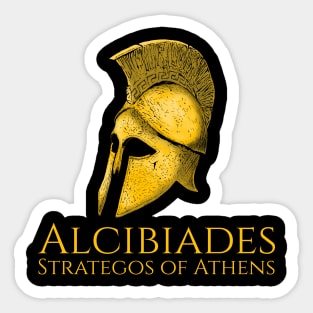 Alcibiades - Strategos Of Athens - Ancient Greek History Sticker